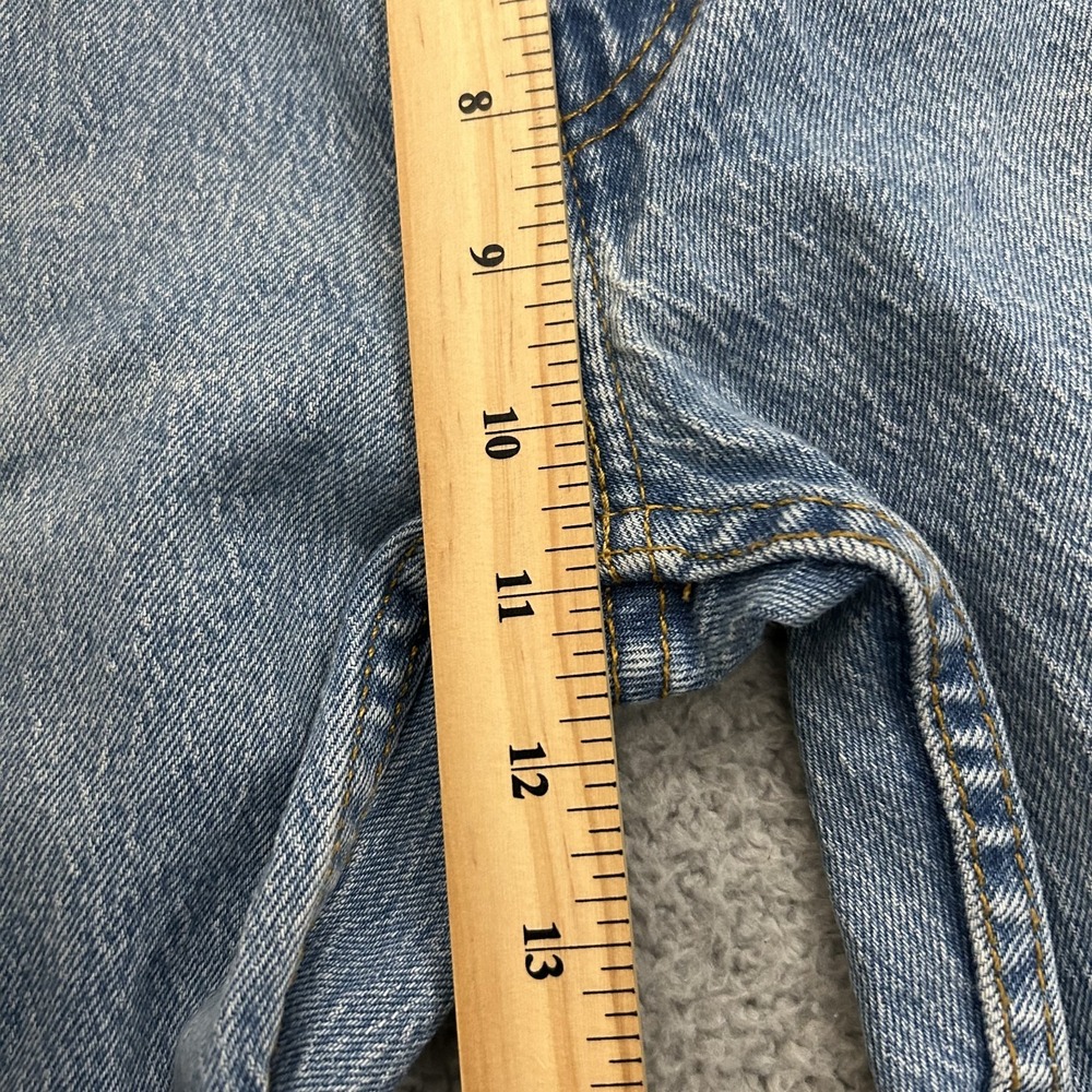 Levis Jeans Mens 34x30 Blue Denim 514 Slim Straight Light Wash Stretch American - Picture 7 of 15